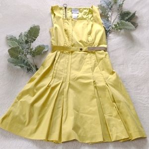 (NWOT) A-K-R-I-S Punto pleated midi dress